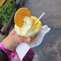 Shown is one of the many times I got gelato in Rome (every day!)