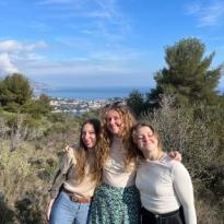 A picture of my friends and I in a park in Nice
