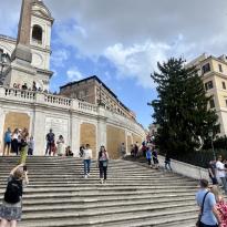 View climbing up the Spanish Steps 