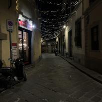 Photo of Christmas lights in the street 