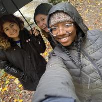 Paulina, Bri, and London pictured in selfie.