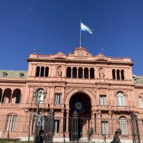 A pink palace in Buenos Aires where the president works