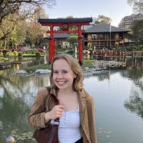 Me in the Japanese garden in Buenos Aires