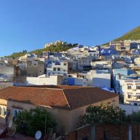 An image of some of the rooftops in Chefchaouen from our hotel terrace.