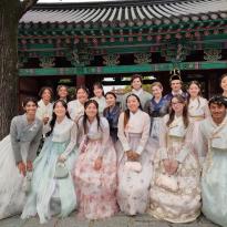 Program group photo in hanbok