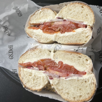 The Classic Lox Bagel from George Street Deli 