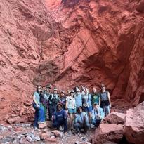 A group photo after our walk in the Quebradas