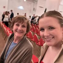 My nana and I at the classical concert at the Schonbrunn Orangery