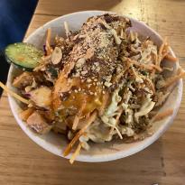 Fishbowl order with Salmon