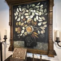 floral still life painting