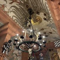 Old Style Ceiling and Chandelier (this is actually France haha)