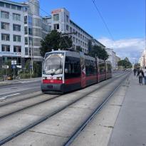 Photo of a Vienna streetcar/tram