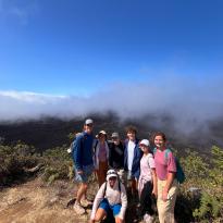 IES students at Sierra Negra volcano