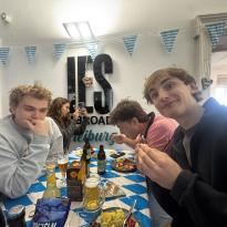 People Eating at a table