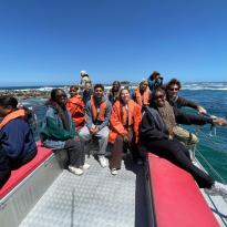 Our IES group pictured on a boat. 