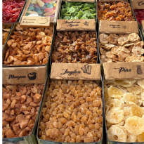 Boxes of dried fruit 