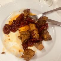 Pork "sfritta" with sour chilis