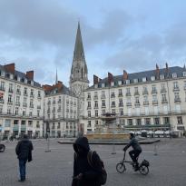 St Nicolas steeple from the Place Royale