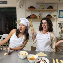 Ella and I in our cooking class! 