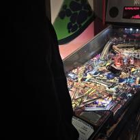 Playing pinball at Jo&Joe, above IKEA Europaplatz!