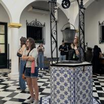 Quinta Los Ombúes courtyard