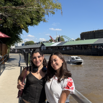 My friend & I at the waterfront