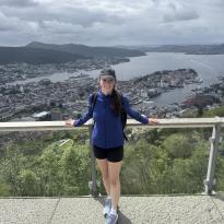 The view from the top of Mount Fløyen