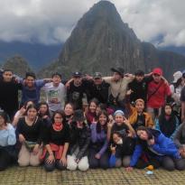 My high school class and me in Machu Picchu in Peru