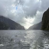 A landscape view of Milford Sound.