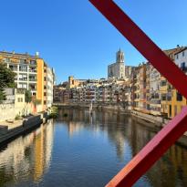The Famous Red Bridge in Girona