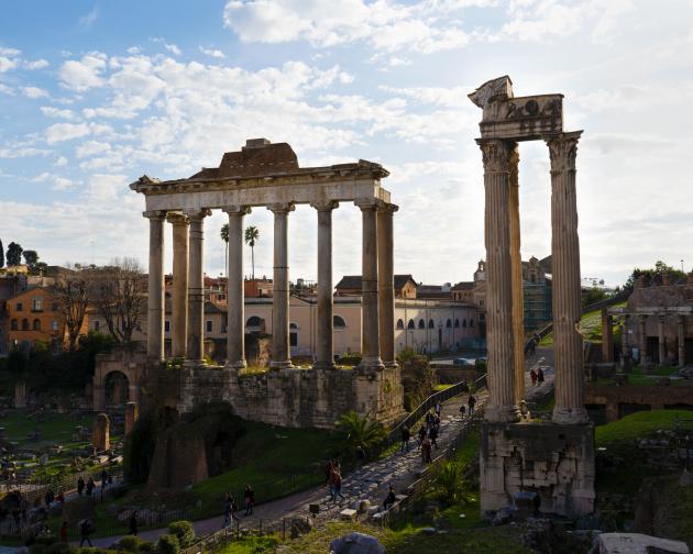 the Roman Forum in Rome