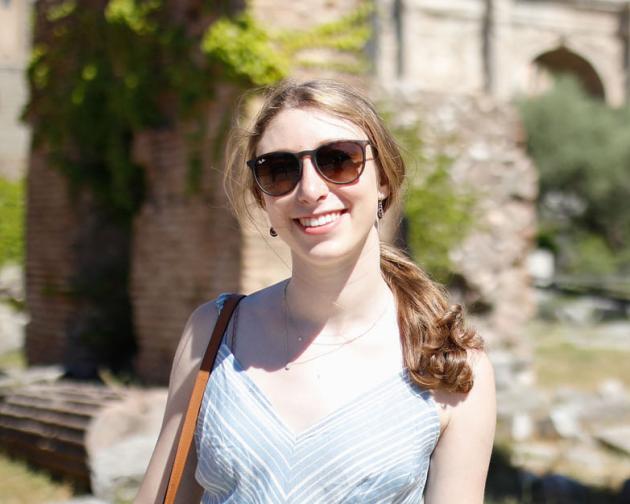 a student intern in Rome