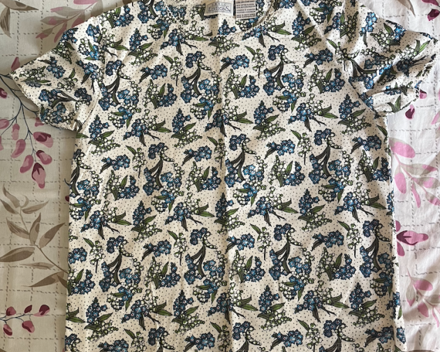 My flowery patterned t-shirt