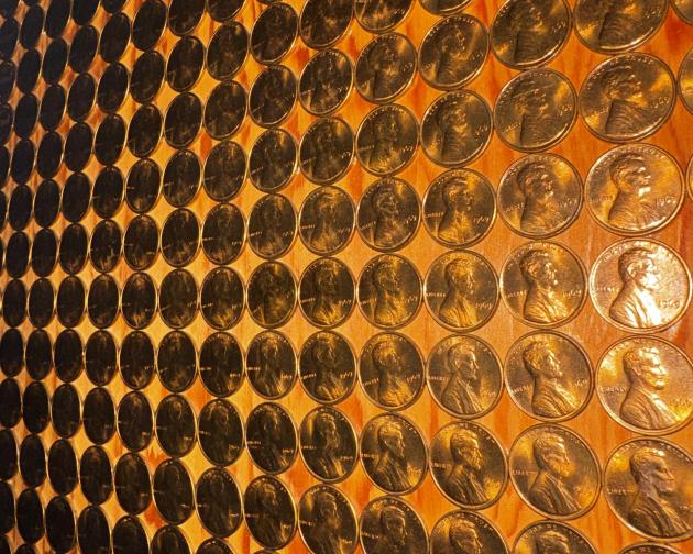 Wall of Pennies at Rijkmuseum