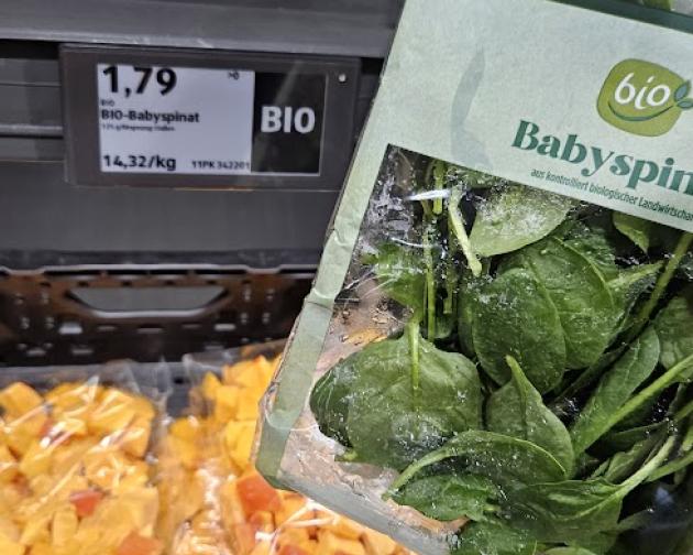 Spinach from Hofer.