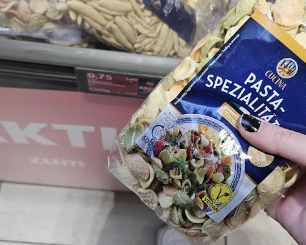 Cacciatore pasta from Hofer.