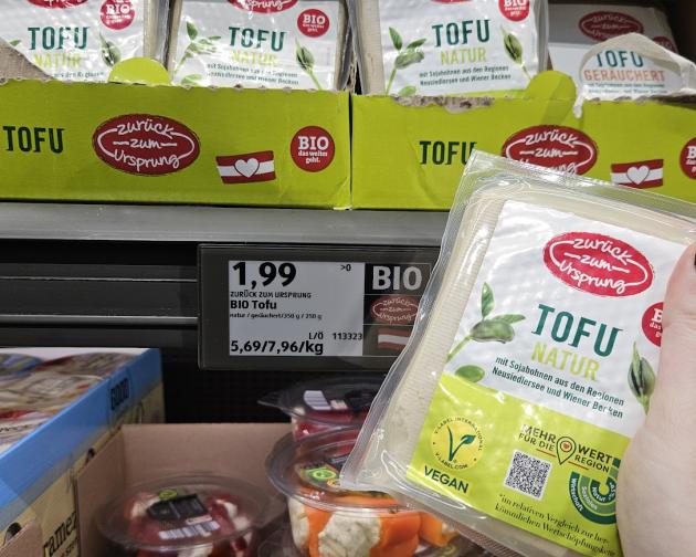 Tofu from Hofer.