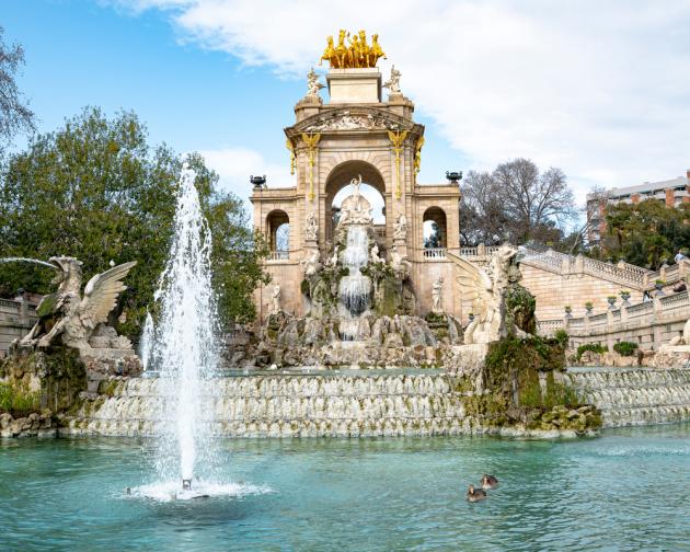 Ciutadella Park in Barcelona, Spain.