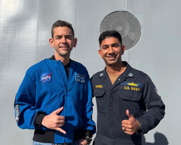 Jatin with NASA Staff