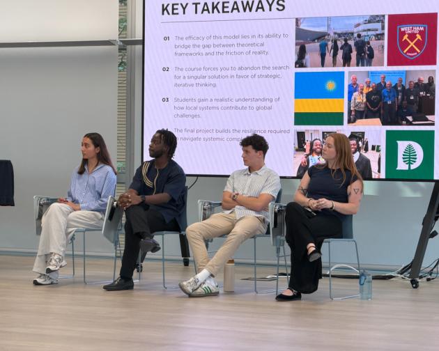 2026 Global Institute Winners during panel discussion