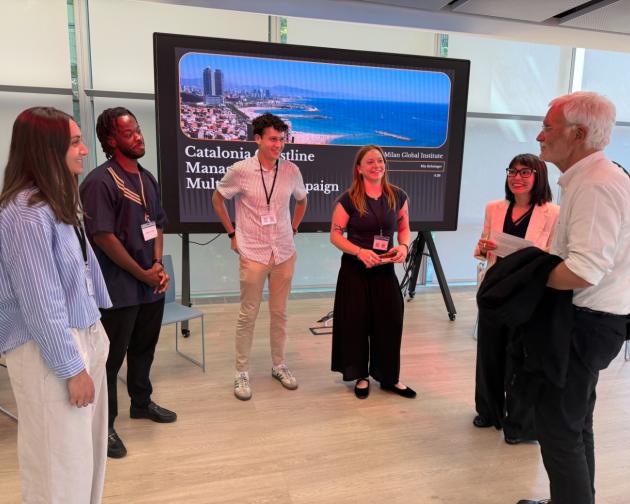 2026 Global Institute Winners chatting with guests