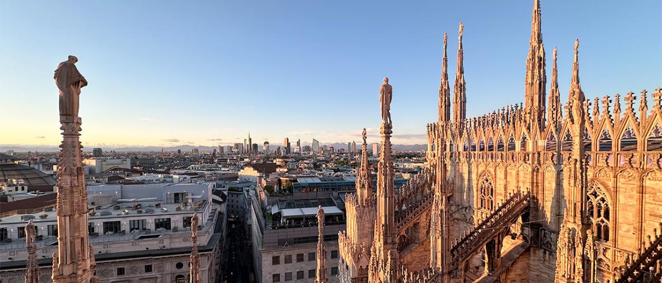 Astonishing view from Duomo di Milano