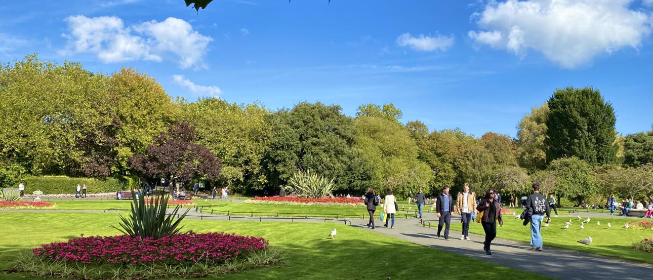 View in central St. Stephen’s Green