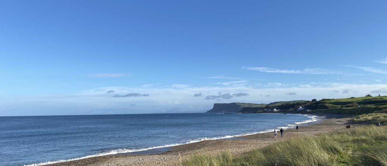 Ballycastle Beach looking out toward Scotland