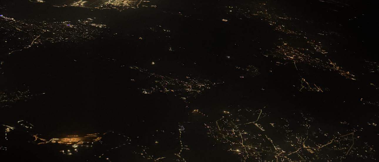 View from the plane when I left Mila