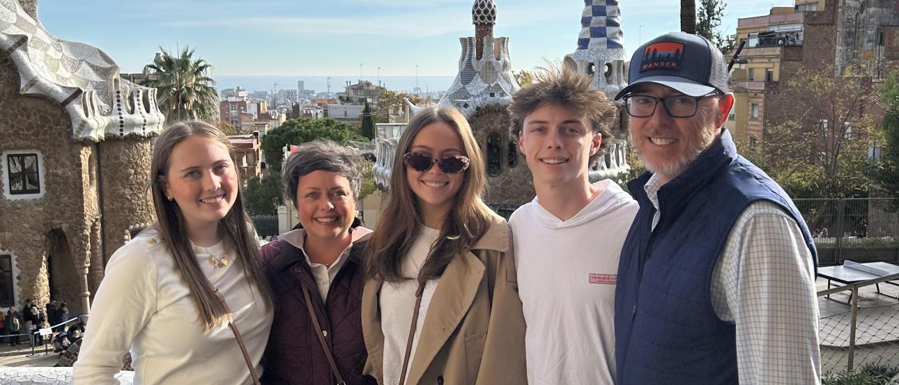 This picture is from our time exploring Park Guell. Such a fun time exploring all areas of this park. Bring a water and your walking shoes!