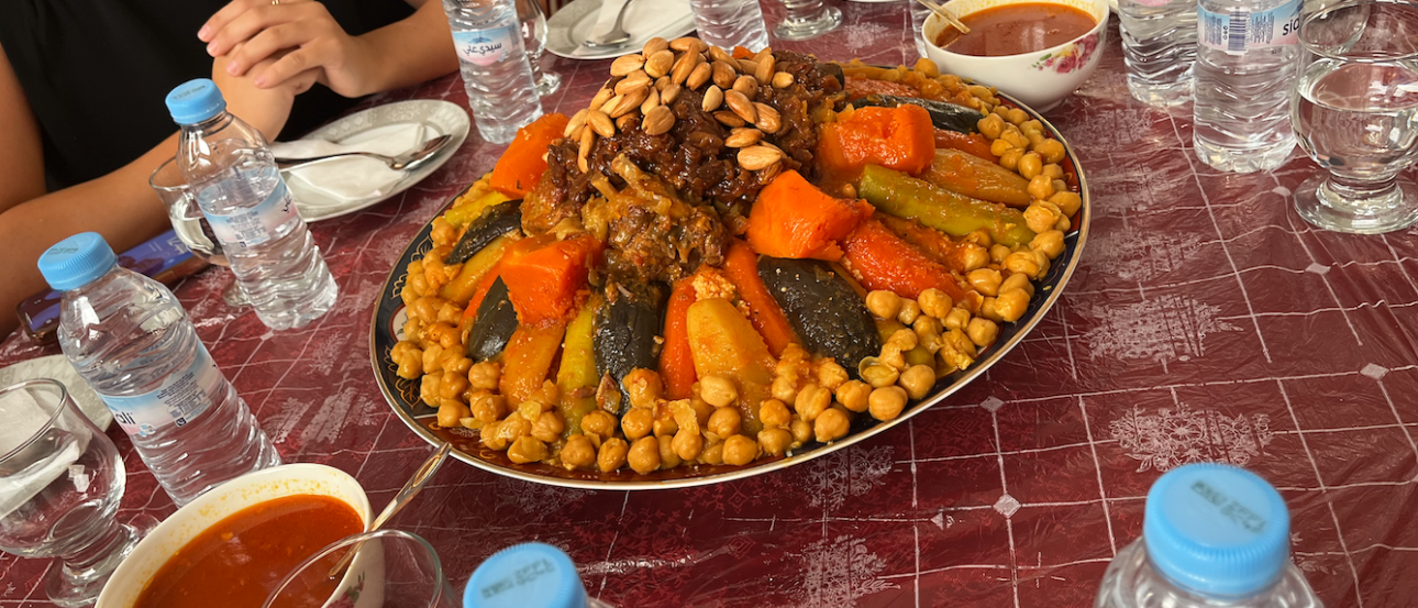 My first meal with my host family