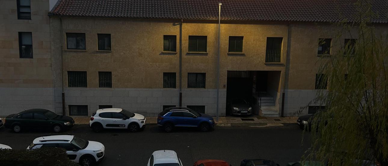 A sunset from the view of a dorm room in Salamanca