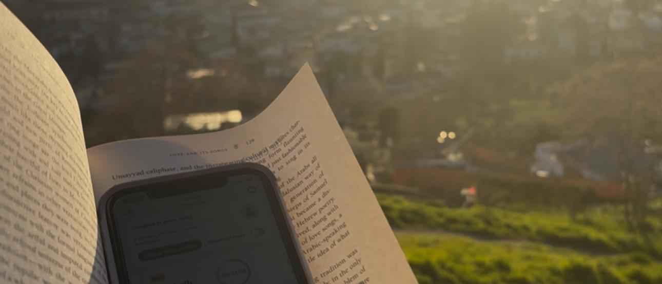 A book I read during sunset in San Miguel Alto.