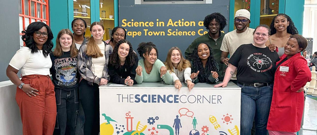 IES Abroad Stem students in cape town science center